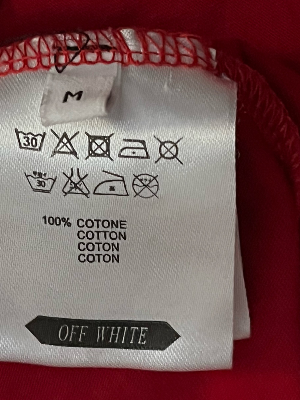 OFF WHITE “Cut Here” Stitched Tee - Picture 11 of 13